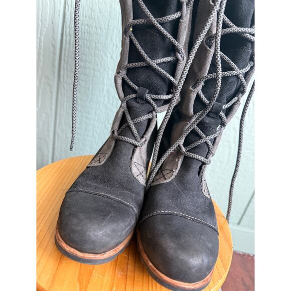 Rare Sorel Cate the Great Wedge Boots, Leather, Size 7 - Picture 6 of 8